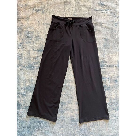 Lululemon Black Wide Leg Athletic Pants Size 8 Regular - Picture 1 of 7